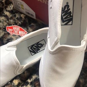 White Vans women’s shoes size 6.5 brand new